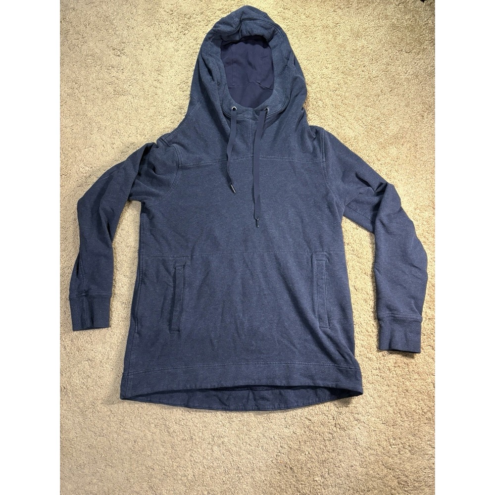 Lululemon Split Pullover Hoodie Women 8 Navy Soft Pockets Athleisure